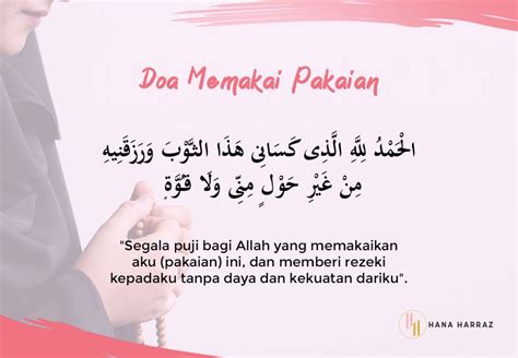 Doa untuk Memakai Pakaian sebagai Amalan Harian - HanaHarraz