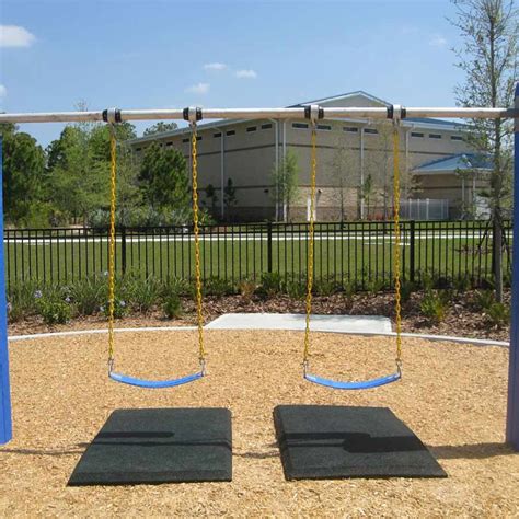 Blue Sky Rubber Playground Slide & Swing Set Mats 3x5 Ft