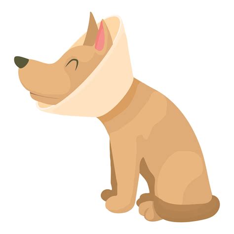 Sick dog icon, cartoon style 15072880 Vector Art at Vecteezy