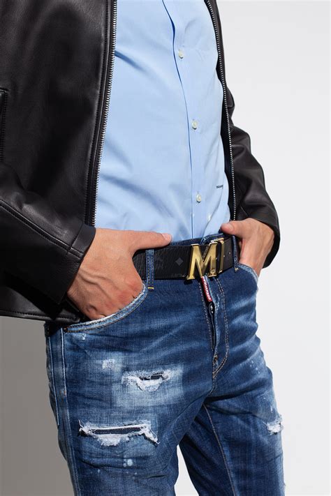 MCM Belt with logo | Men's Accessories | Vitkac