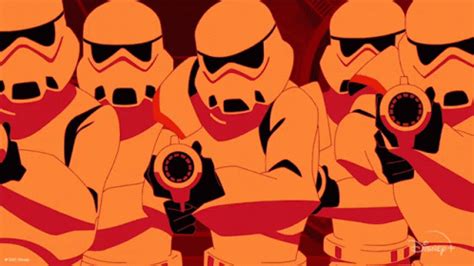 Shooting Laser Guns Star Wars Visions GIF - Shooting Laser Guns Star Wars Visions Storm Troopers ...