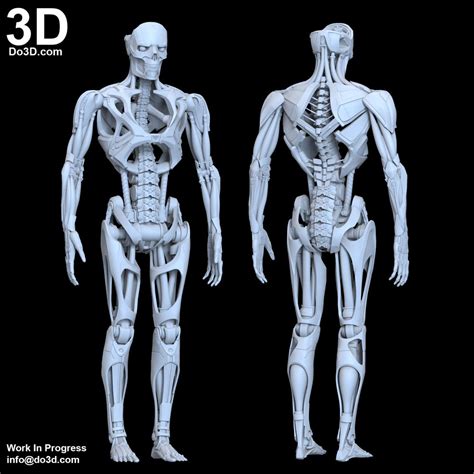 3D Printable Model: Rev 9 Terminator Dark Fate for 1:1 Printing Scale ...