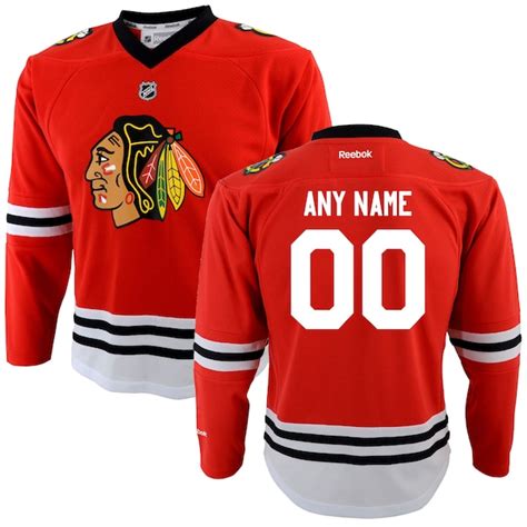 Reebok Chicago Blackhawks Youth Replica Home Custom Jersey - Red - Shop ...