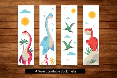 Printable Bookmarks Template Dinosaur Bookmarks Printable - Etsy UK