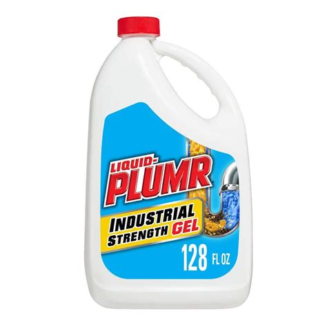 Liquid-Plumr 128 oz. Industrial Strength Gel Drain Cleaner and Drain Unclogger 4460000252 - The ...