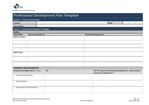 Free Employee Development Plan Template Excel - PRINTABLE TEMPLATES