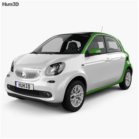 Smart ForFour Electric Drive 2020 3D model - Vehicles on Hum3D