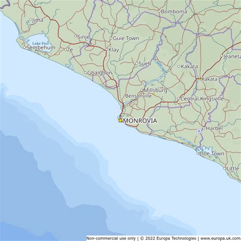 Map of Monrovia, Liberia | Global 1000 Atlas