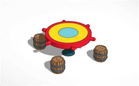 3D design Krusty Krab Table - Tinkercad