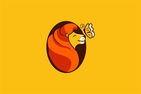 Lion head logo By Lettering_Logo | TheHungryJPEG
