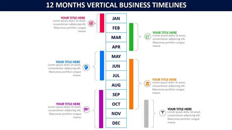 12 Month Timeline Powerpoint Template Templateswise Com - Riset