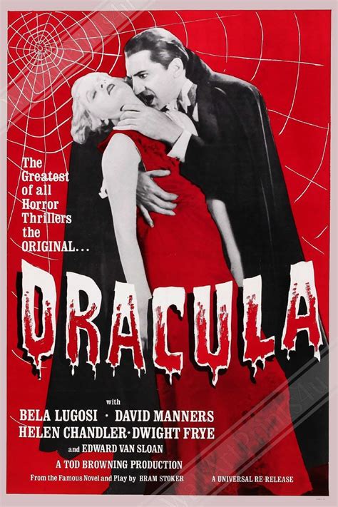 Dracula 1931 Poster Vintage Horror Movie Dracula Poster Film - Etsy ...