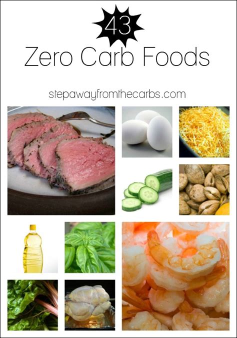 43 Zero Carb Foods - Step Away From The Carbs