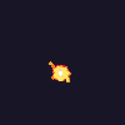 Pixel Fireball by Grappe