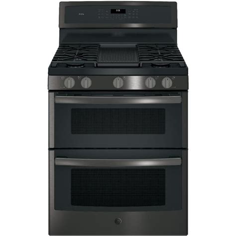 GE Black stainless steel Gas Ranges at Lowes.com