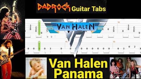 Panama - Van Halen - Lead Guitar + Bass TABS Lesson - YouTube