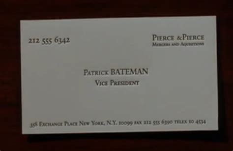 Mary Harron – American Psycho: Business Card Scene | Genius