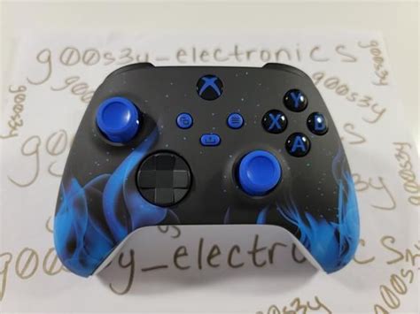 New custom xbox series one x s blue flame wireless controller – Artofit