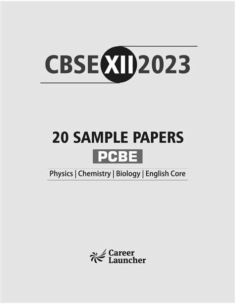 Download Cbse 2023 Class Xii 20 Sample Papers Pcbe Ph - vrogue.co