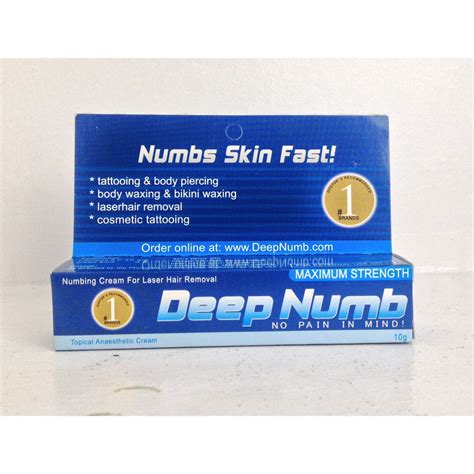 Deep Numb Anesthesia Cream 10g | Shopee Philippines