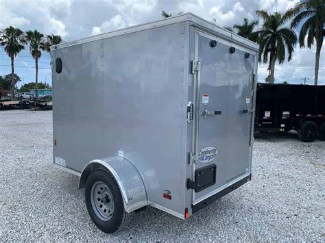 CONTINENTAL CARGO 5X8 SILVER TRAILER NS5X8SA RAMP DOOR/SIDE DOOR | All ...