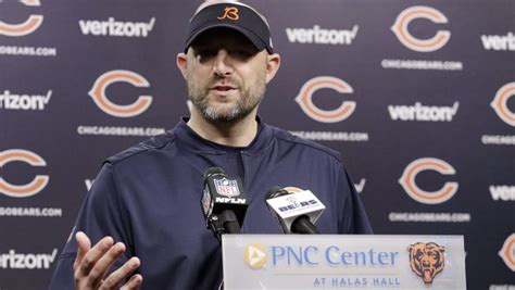 the chicago bears'head coach speaks to the media during a press ...