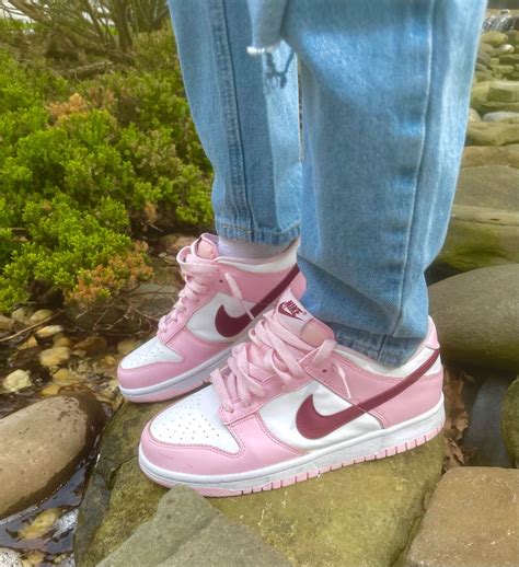 Pink Foam Nike Dunk Low 1s | Cute nike shoes, Hype shoes, Cute running ...