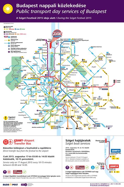 Bkk budapest map - Budapest streetcar map (Hungary)