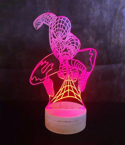 Spider Man LED Night Light 3D Lamp – 3D Model – Vector files