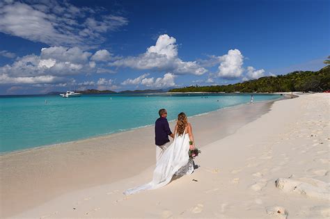 Caribbean Beach Wedding on the Sand of St. Thomas - The Destination Wedding Blog - Jet Fete by ...