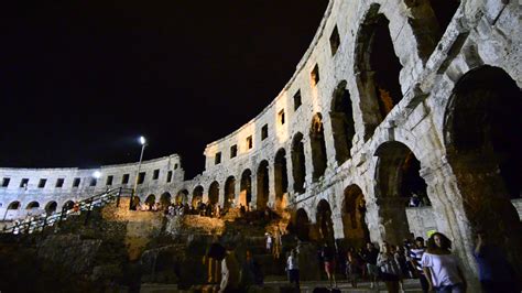 Pula Istria Croatia August 2018 Pula Arena Stock Footage SBV-330321440 ...