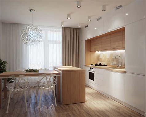 A Cozy Ecostyle Apartment in Lviv | Kitchen lighting design, Apartment design, Kitchen led lighting