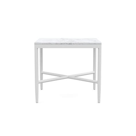 Corsica | Side Table - White. Marble – Azzurro Living