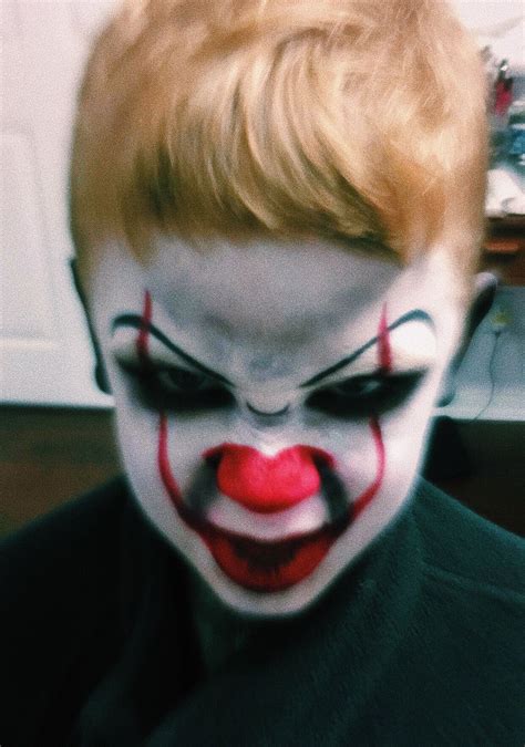 Scary Clown Face Paint For Guys