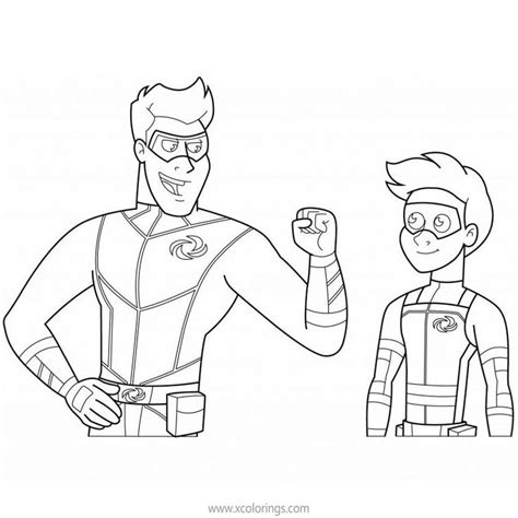 Henry Danger Coloring Pages Characters