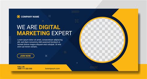 Creative digital marketing horizontal banner template 5248869 Vector Art at Vecteezy