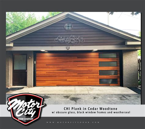 Modern CHI Cedar Plank Garage Door | Garage doors, Garage door styles ...