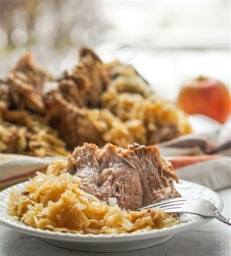 Instant Pot Pork Roast with Sauerkraut - Make in a Slow Cooker too!