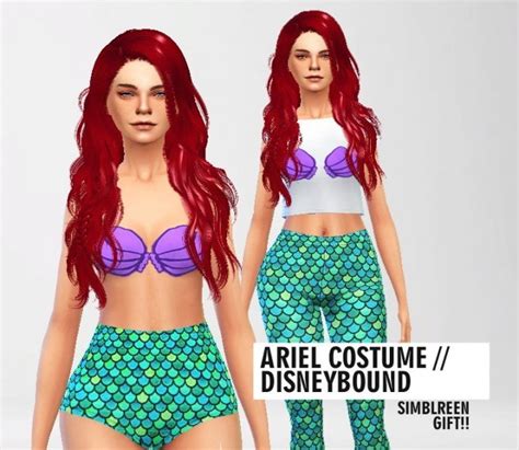 Ariel costume / disneybound at Puresims » Sims 4 Updates
