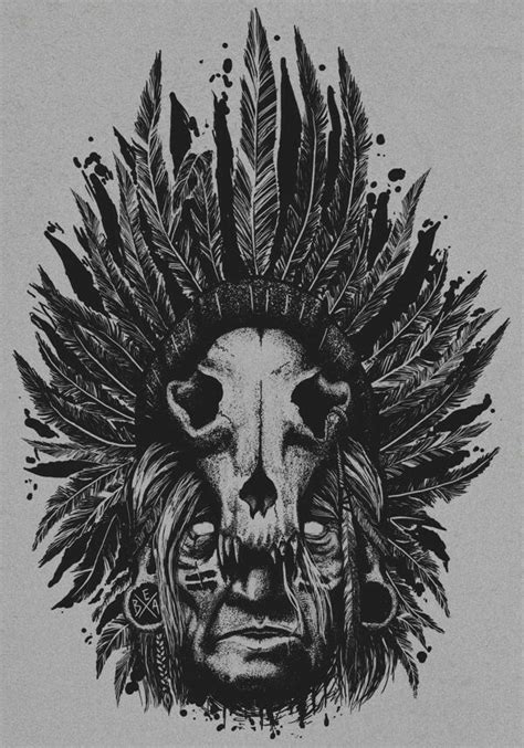 Indian Cow Skull | Illustration art, Skull tattoo design, Illustration