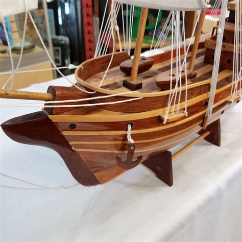 WOODEN PIRATE SHIP MODEL - Big Valley Auction