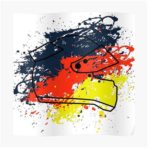 "Red Bull Racing Helmet F1" Poster for Sale by aliloudon | Redbubble