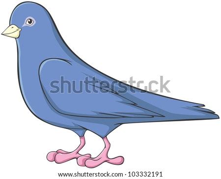 Happy Pigeon Cartoon Stock Vector (Royalty Free) 103332191 - Shutterstock