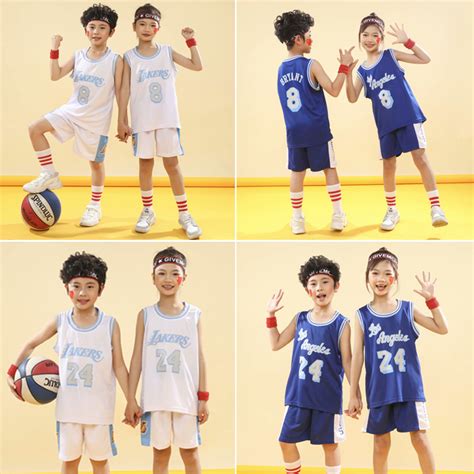 Kids NBA Los Angeles Lakers NO.8 NO.24 Kobe Bryant Basketball Jersey ...