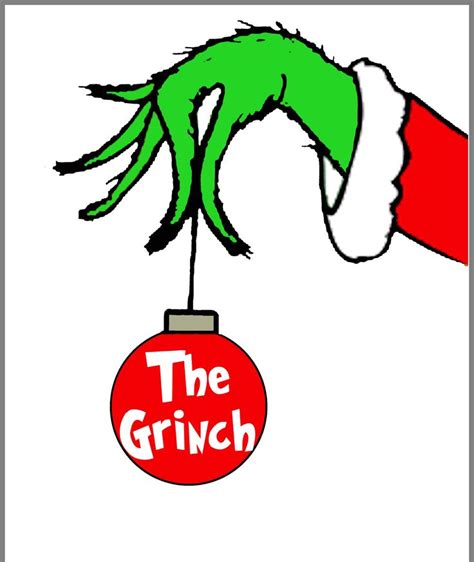 Printable Large Grinch Cut Out