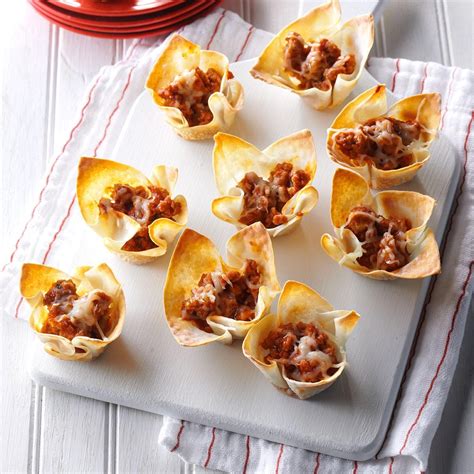 Sausage Wonton Cups Recipe | Taste of Home