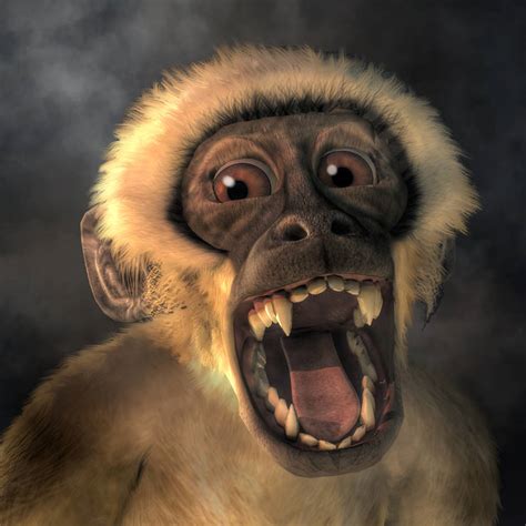 Screaming Monkey by deskridge on DeviantArt