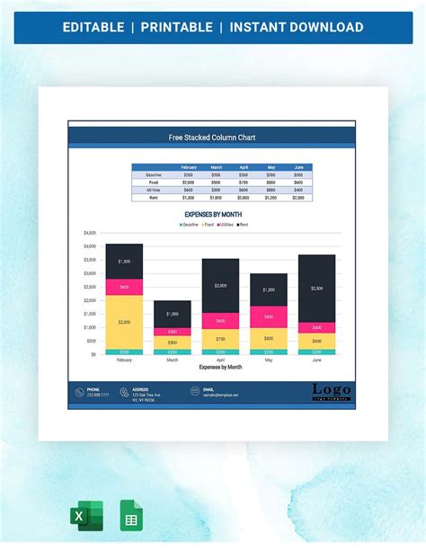 Free 3 Column Chart - Google Sheets, Excel | Template.net