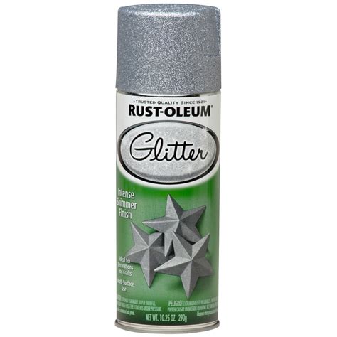 Shop Rust-Oleum Glitter Specialty Silver Glitter Fade Resistant Spray Paint (Actual Net Contents ...