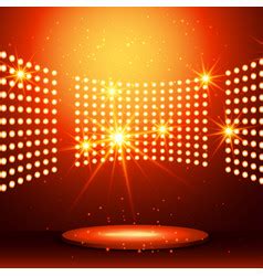 Realistic stage lights or concert spotlights Vector Image
